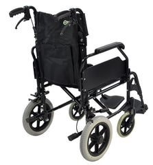 Wózek inwalidzki Greencare Easy z 1 opiekunem, szerokość 18 cali