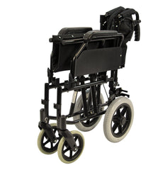 Wózek inwalidzki Greencare Easy z 1 opiekunem, szerokość 18 cali