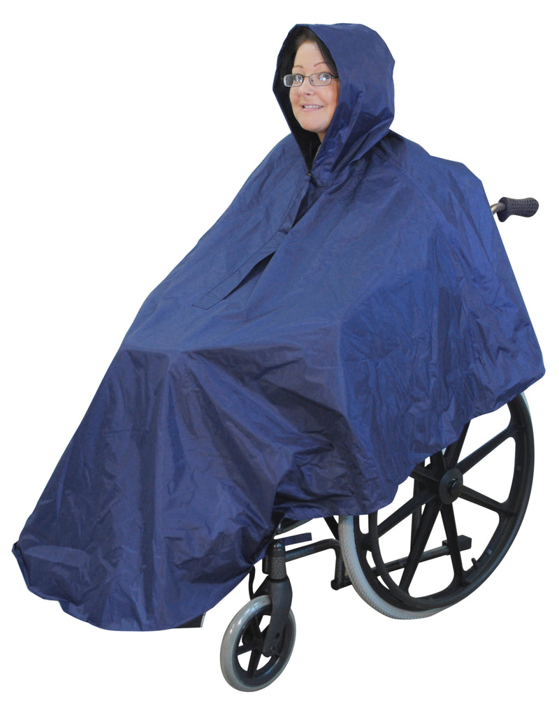 Ponczo dla wózka inwalidzkiego Niebieskie