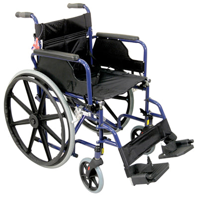 Stalowy wózek inwalidzki Deluxe z własnym napędem