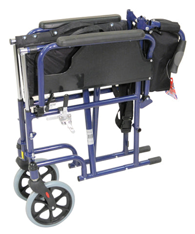 Stalowy wózek inwalidzki Deluxe z własnym napędem