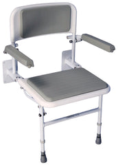Solo Deluxe Shower Seat- Padded Back and Seat