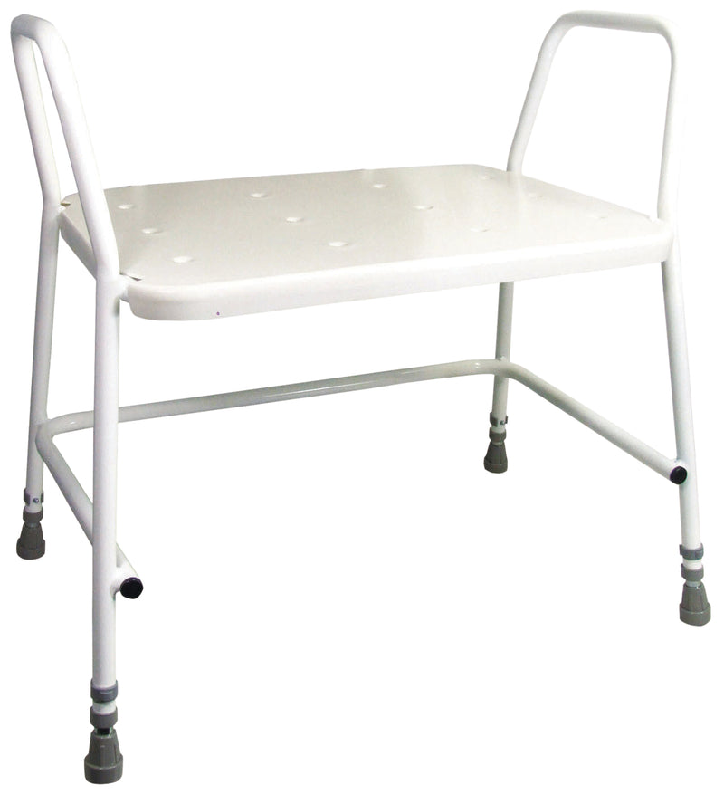 Portland Heavy Duty Height Adjustable Shower Stool-Padded Support