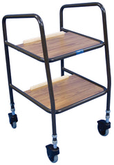 Meopham Height Adjustable Trolley with Wooden Trays