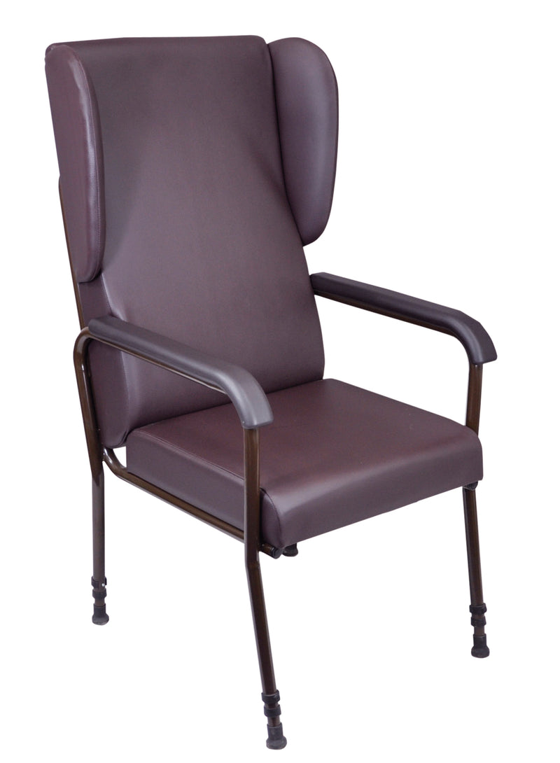 Krzesło z regulacją wysokości Chelsfield, brązowe