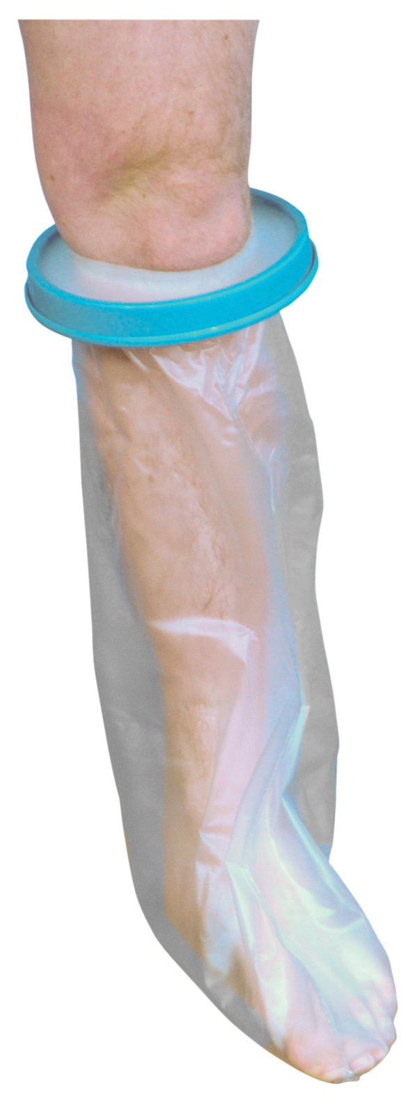 Wodoodporny ochraniacz na gips i bandaż do stosowania podczas prysznica/kąpieli (dorosły – krótka nogawka)