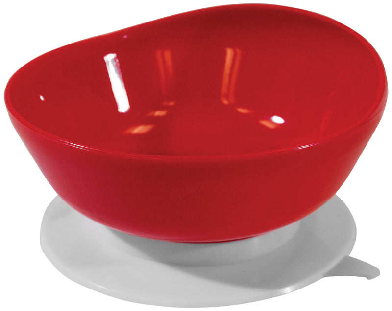 Duża miska z łyżką w kolorze czerwonym