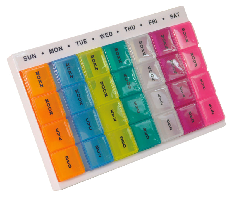 Colourful Week Day Multi Pill Dispenser