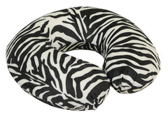 Poduszka na szyję z pianki memory czarno-biała zebra