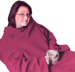 Sleeved Fleece Blanket Pink