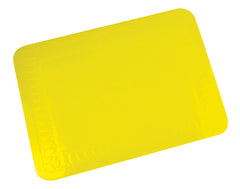 Tenura Silicone Rubber Yellow Anti Slip Rectangular Mat 25.5x18.5 cm