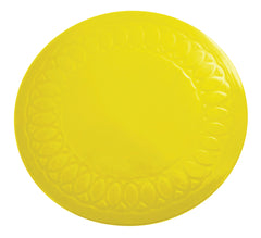 Żółta antypoślizgowa okrągła mata/podkładka z gumy silikonowej Tenura 19 cm