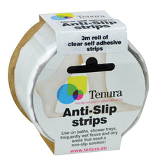 Tenura Aqua Safe Anti Slip Bath and Shower Strips - Clear