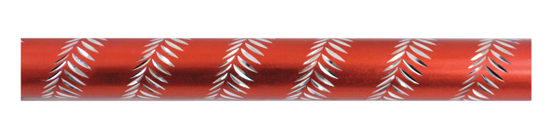 Wysuwana laska z plastikową rączką z wygrawerowanym wzorem w kolorze czerwonym