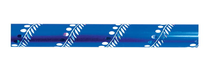 Wysuwana laska z plastikową rączką z wygrawerowanym wzorem w kolorze niebieskim