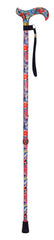 Deluxe Patterned Walking Cane Floral