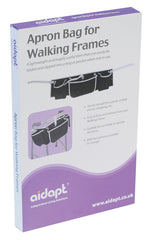 Apron Bag for Walking Frames - Black / White