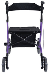 Deluxe Ultra Lightweight Folding 4 Wheeled Purple Rollator