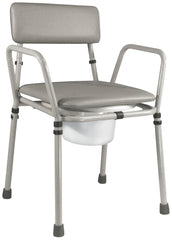 Essex Height Adjustable Commode Chair Grey