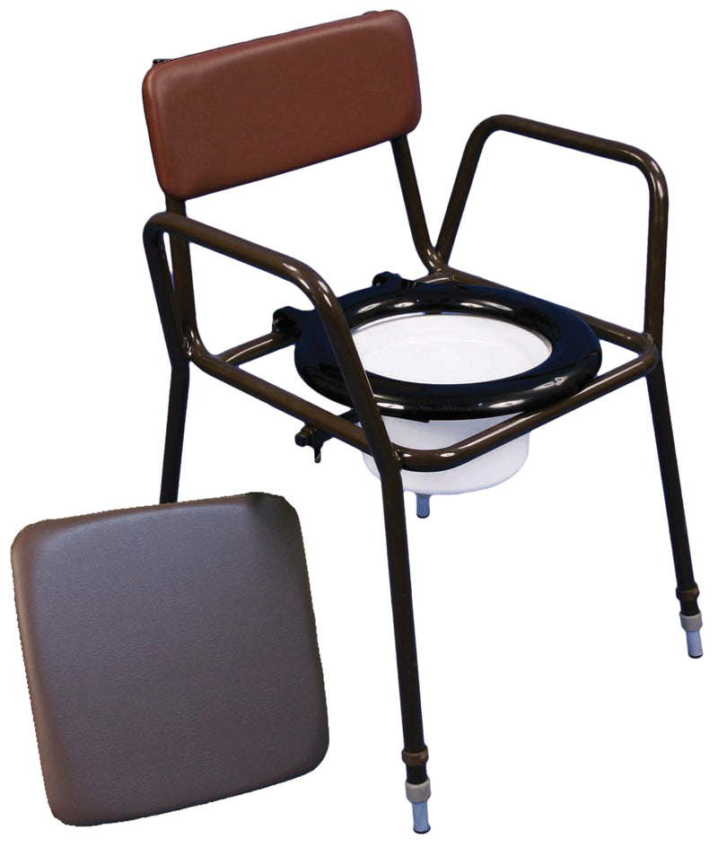 Krzesło z komodą chemiczną Norfolk z regulacją wysokości