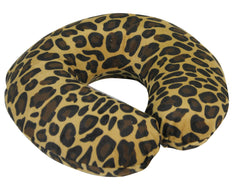 Zapasowy pokrowiec na niebieską poduszkę na szyję z pianki Memory w kolorze jasnobrązowym Leopard